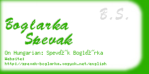 boglarka spevak business card